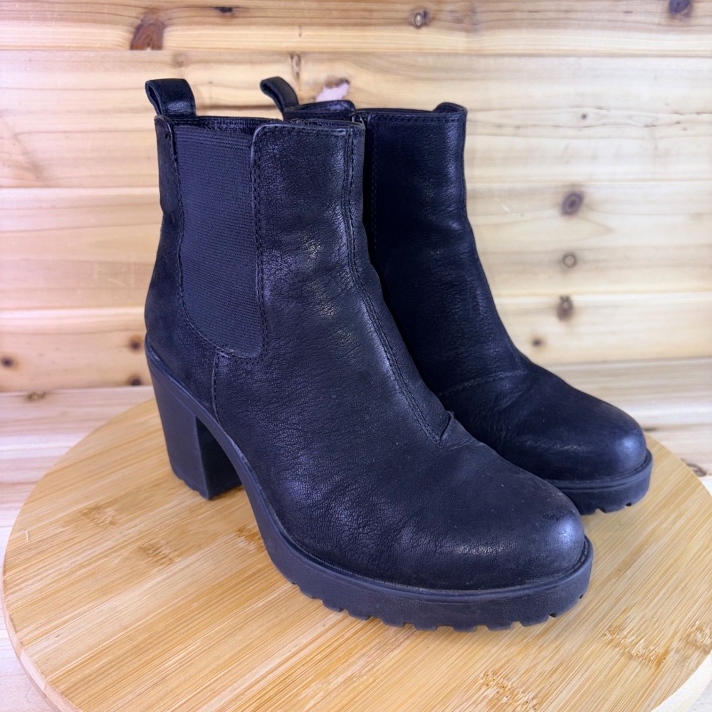 Vagabond Shoemakers Boots Womens 5.5 Black Leather Grace Chelsea Ankle Booties